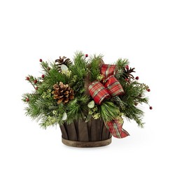 The FTD Holiday Homecomings Basket from Lloyd's Florist, local florist in Louisville,KY